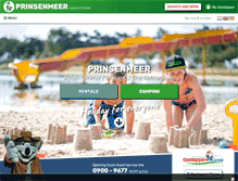 Tablet Screenshot of en.vakantieparkprinsenmeer.nl